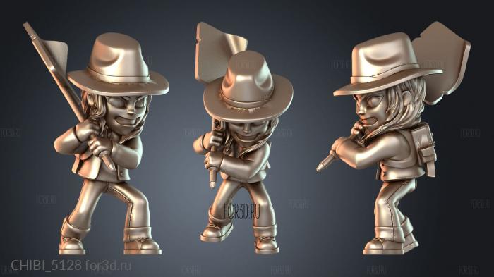 CHIBI_5128 stl model for CNC