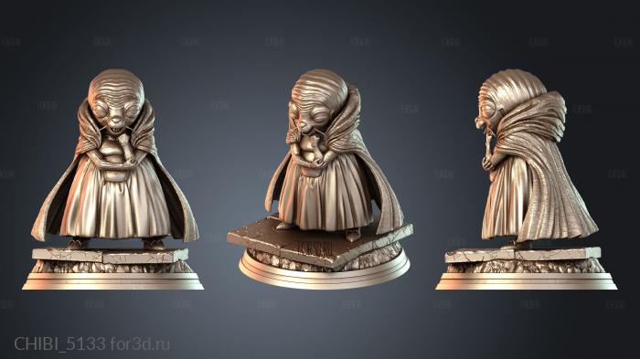 CHIBI_5133 stl model for CNC