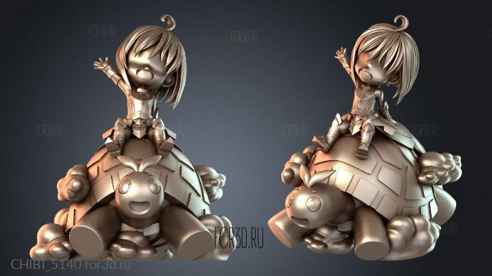 CHIBI_5140 stl model for CNC