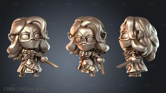 CHIBI_5143 stl model for CNC