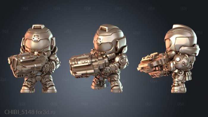 CHIBI_5148 stl model for CNC