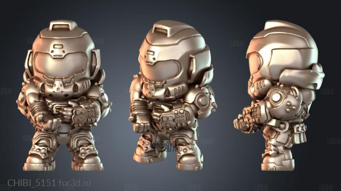 CHIBI_5151 stl model for CNC