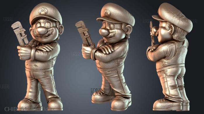 CHIBI_5154 stl model for CNC