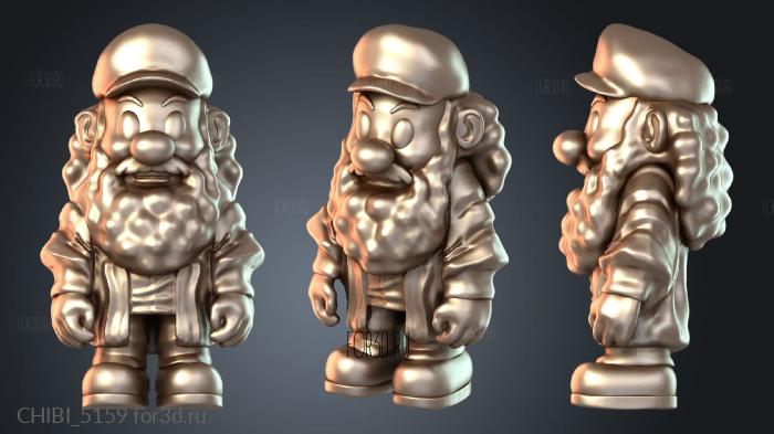 CHIBI_5159 stl model for CNC
