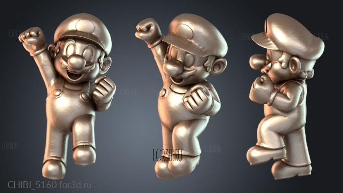 CHIBI_5160 stl model for CNC