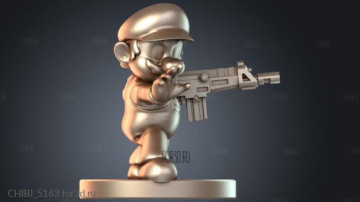 CHIBI_5163 stl model for CNC