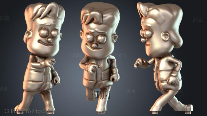 CHIBI_5167 stl model for CNC