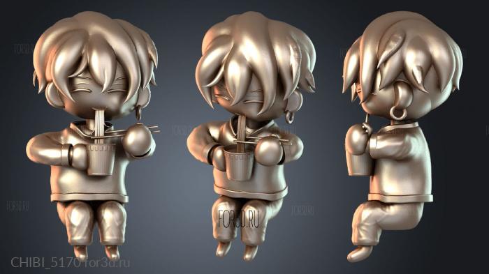 CHIBI_5170 stl model for CNC