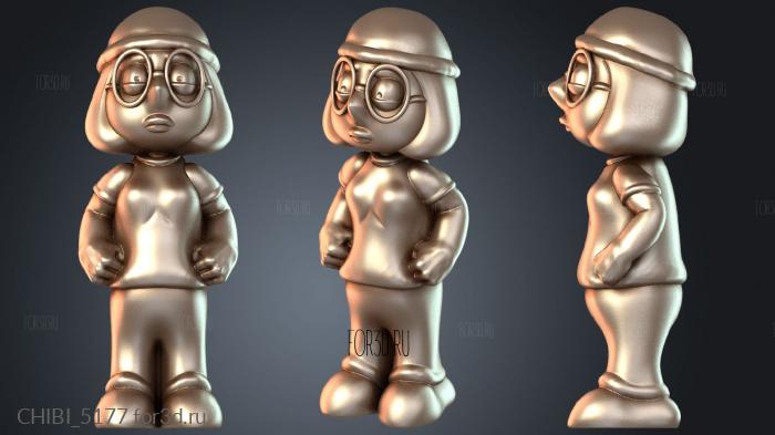 CHIBI_5177 stl model for CNC