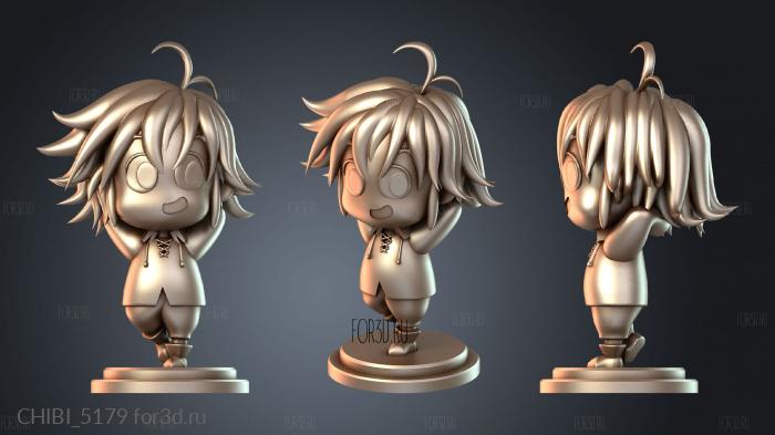 CHIBI_5179 stl model for CNC
