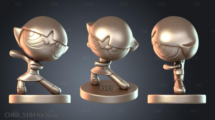 CHIBI_5184 stl model for CNC