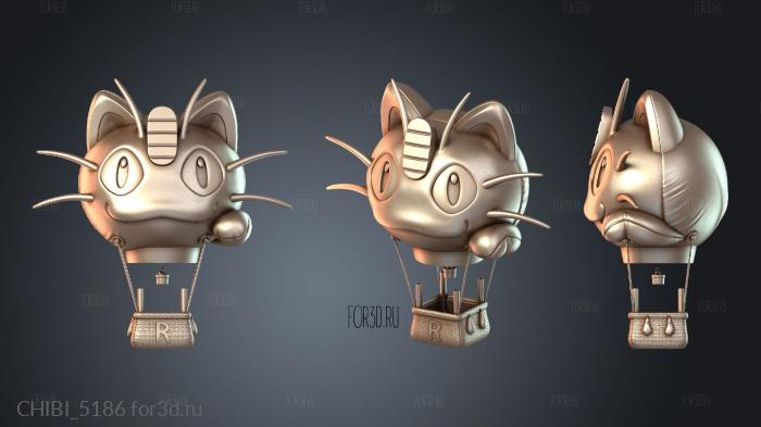CHIBI_5186 stl model for CNC