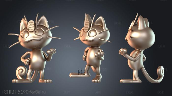 CHIBI_5190 stl model for CNC