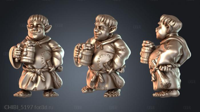 CHIBI_5197 stl model for CNC