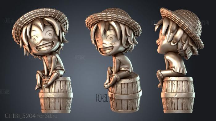 CHIBI_5204 stl model for CNC