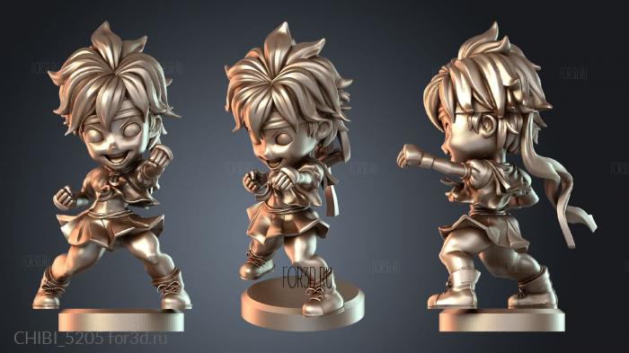 CHIBI_5205 stl model for CNC