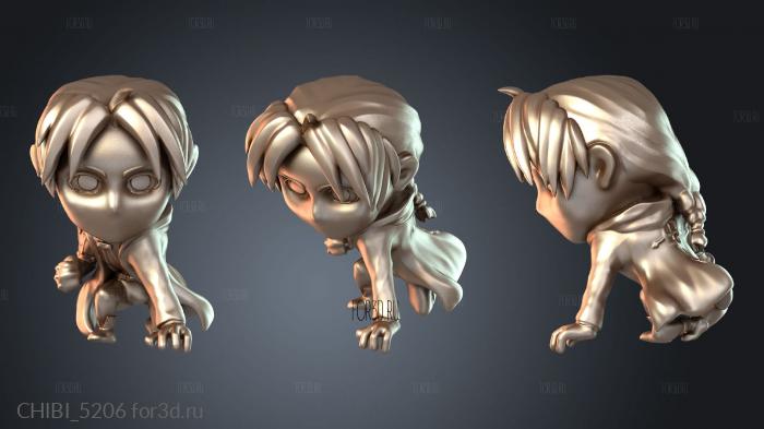 CHIBI_5206 stl model for CNC