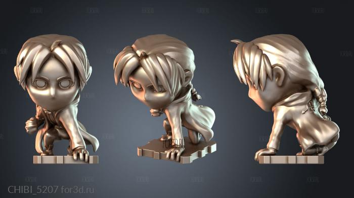 CHIBI_5207 stl model for CNC