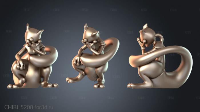 CHIBI_5208 stl model for CNC