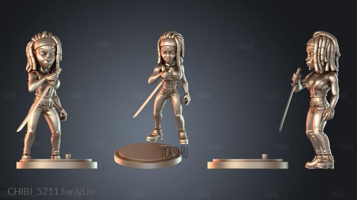 CHIBI_5211 stl model for CNC