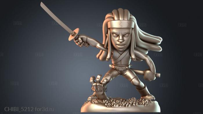 CHIBI_5212 stl model for CNC