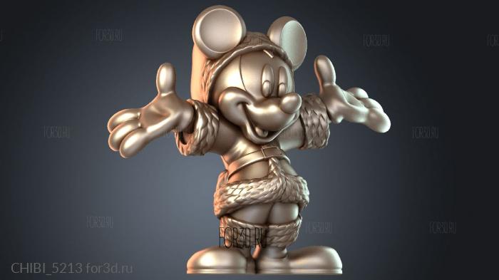 CHIBI_5213 stl model for CNC