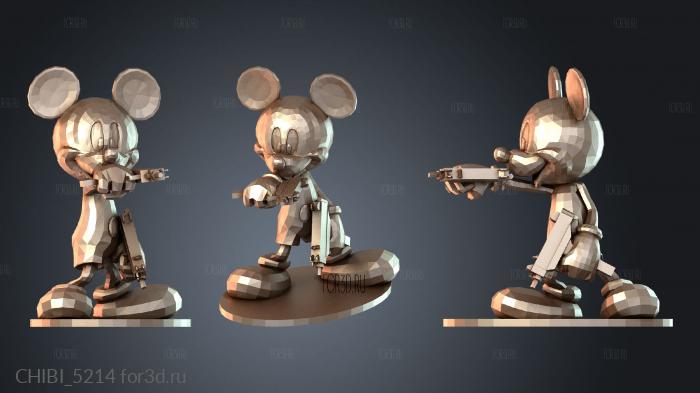 CHIBI_5214 stl model for CNC