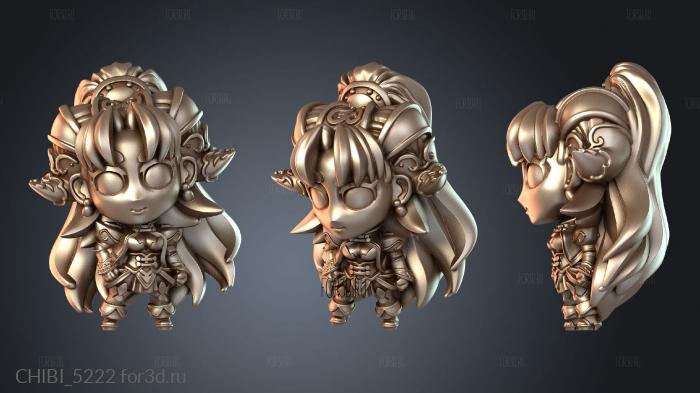 CHIBI_5222 stl model for CNC