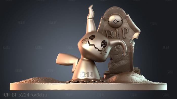 CHIBI_5224 stl model for CNC