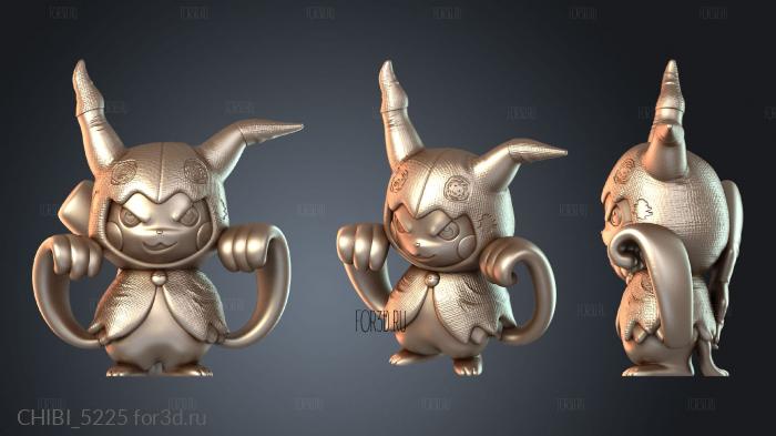 CHIBI_5225 stl model for CNC