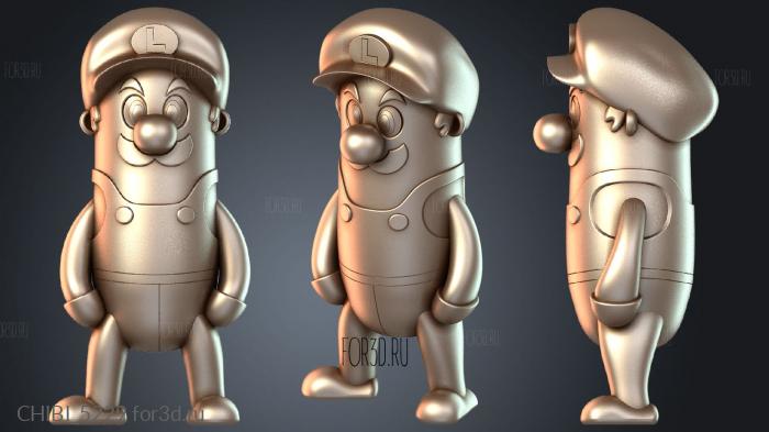CHIBI_5229 stl model for CNC