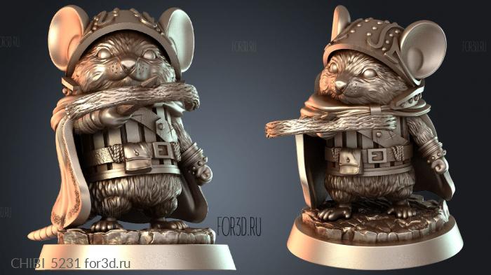 CHIBI_5231 stl model for CNC