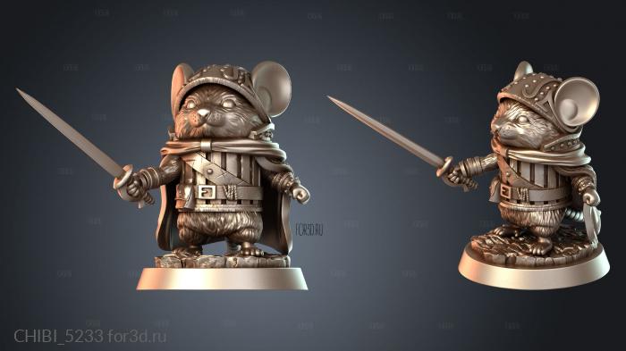 CHIBI_5233 stl model for CNC