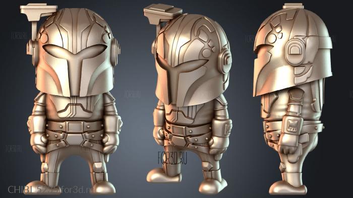 CHIBI_5235 stl model for CNC