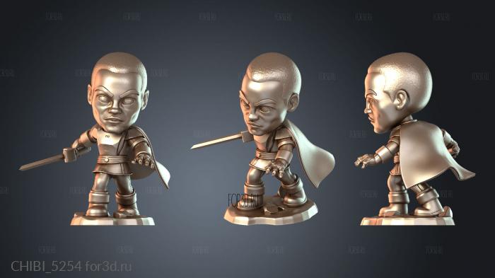 CHIBI_5254 stl model for CNC