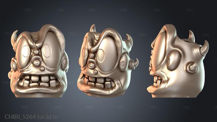 CHIBI_5264 stl model for CNC