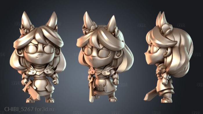 CHIBI_5267 stl model for CNC