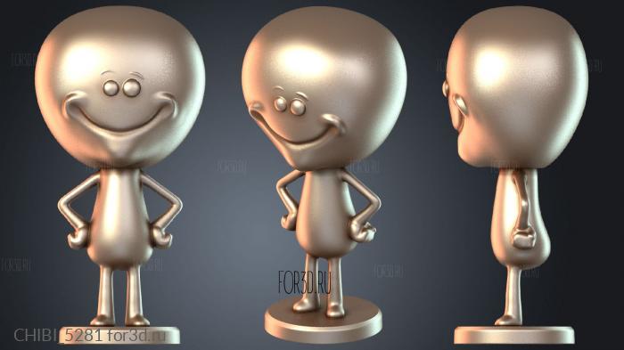 CHIBI_5281 stl model for CNC