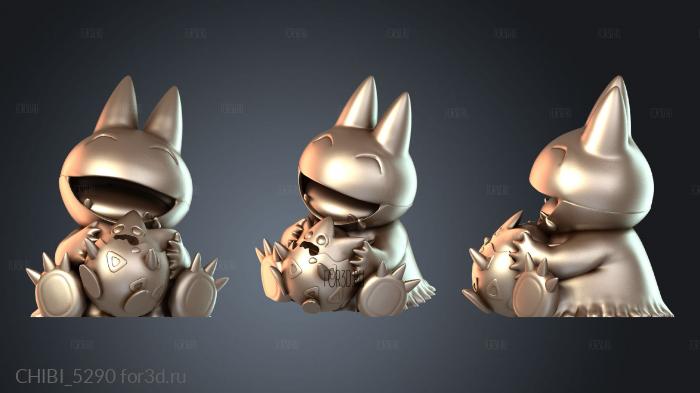 CHIBI_5290 stl model for CNC