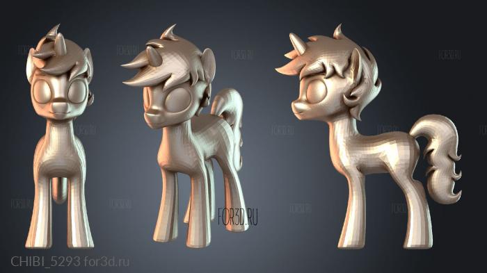 CHIBI_5293 stl model for CNC