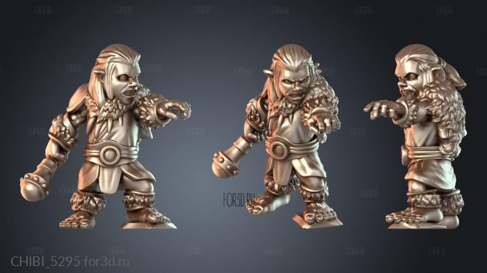 CHIBI_5295 stl model for CNC