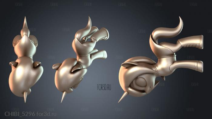 CHIBI_5296 stl model for CNC