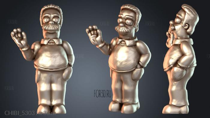CHIBI_5303 stl model for CNC