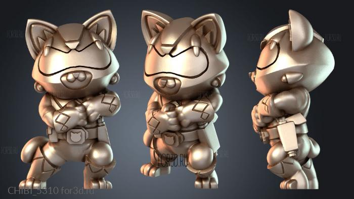 CHIBI_5310 stl model for CNC