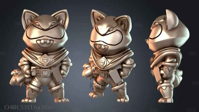 CHIBI_5311 stl model for CNC
