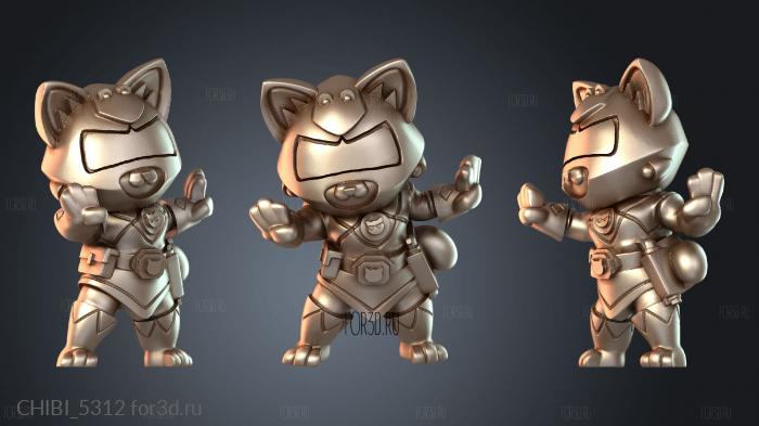 CHIBI_5312 stl model for CNC