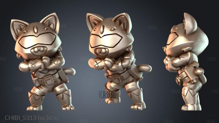 CHIBI_5313 stl model for CNC