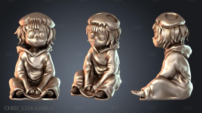 CHIBI_5316 stl model for CNC