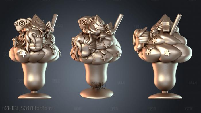 CHIBI_5318 stl model for CNC
