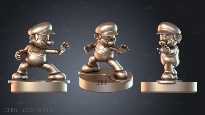 CHIBI_5323 stl model for CNC